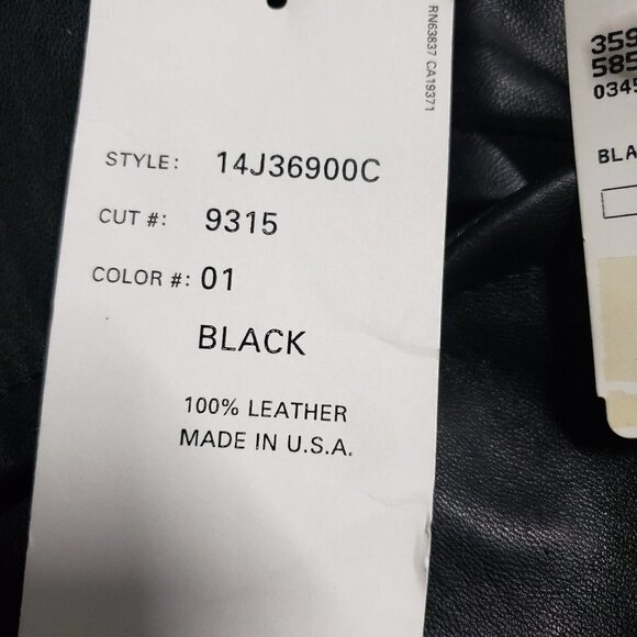 Anne Klein II 100% Leather Double Breasted Jacket size 14 new with tags - Picture 6 of 9